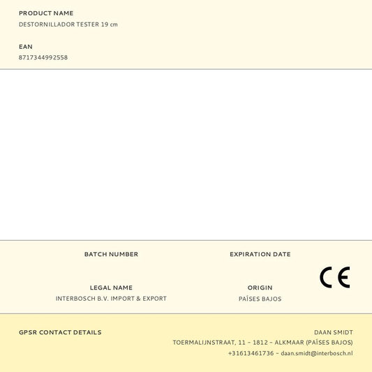 DESTORNILLADOR TESTER 19 cm