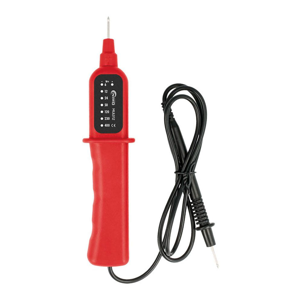 COMPROBADOR DE TENSIÓN CON INDICADOR POR LED, VCA/VCC