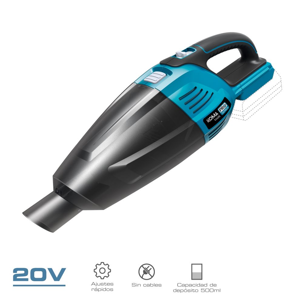 ASPIRADOR 20 V SIN BATERÍA NI CARGADOR 45,5 x 13,5 cm