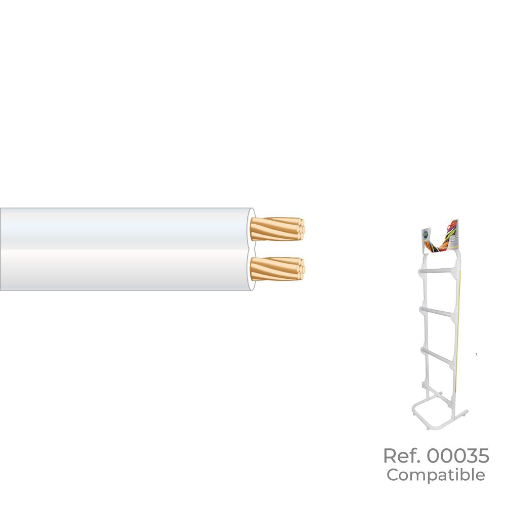 CABLE PARALELO BLANCO AUDIO 2 x 0,75 mm EURO/m