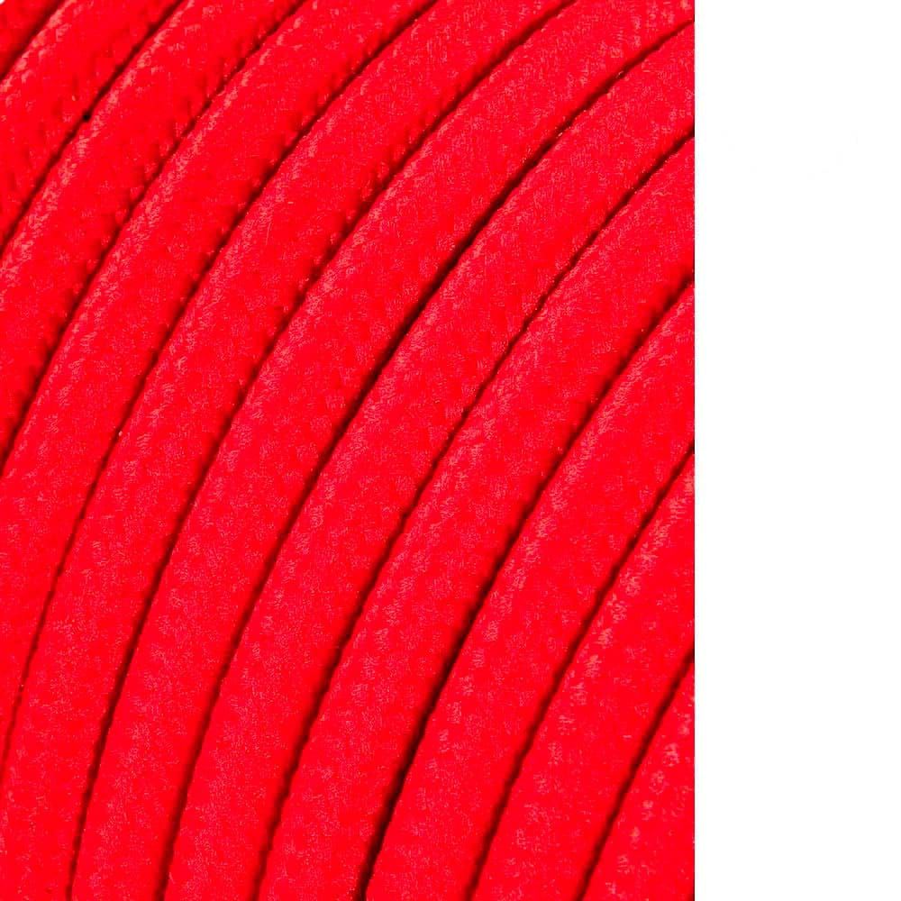 CARRETE CABLE CORDÓN TUBULAR H03VV-F 2 x 0,75 mm² ROJO, 5 m