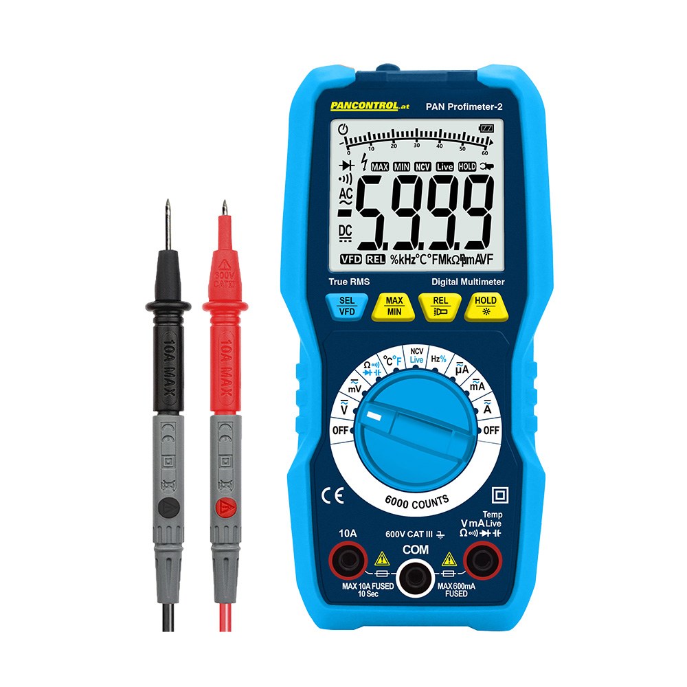 MULTÍMETRO DIGITAL PAN PROFIMETER-2 CAT III 600 V