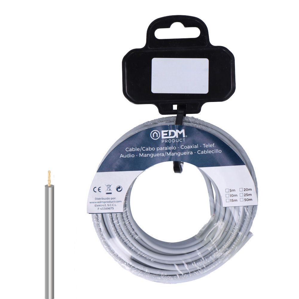 CARRETE CABLECILLO H07Z1-K 1,50 mm² GRIS, 10 m