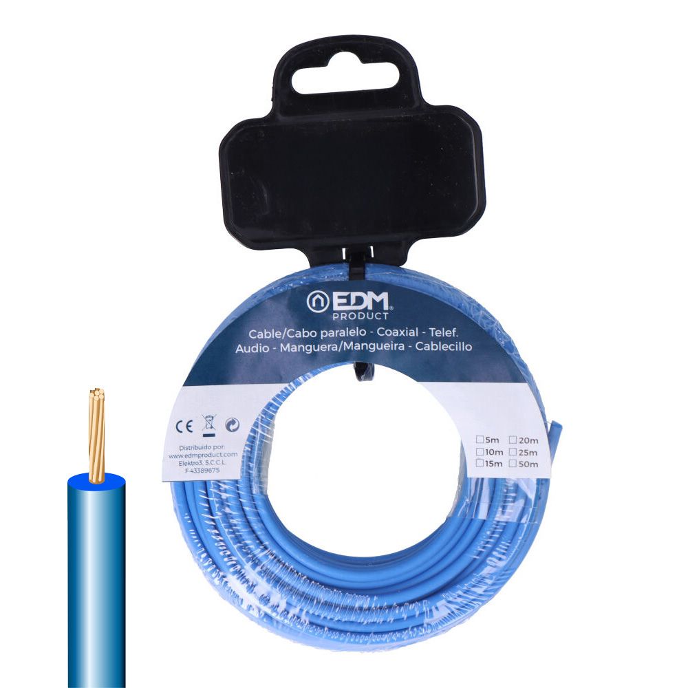 CARRETE CABLECILLO H07Z1-K 6,00 mm² AZUL, 5 m