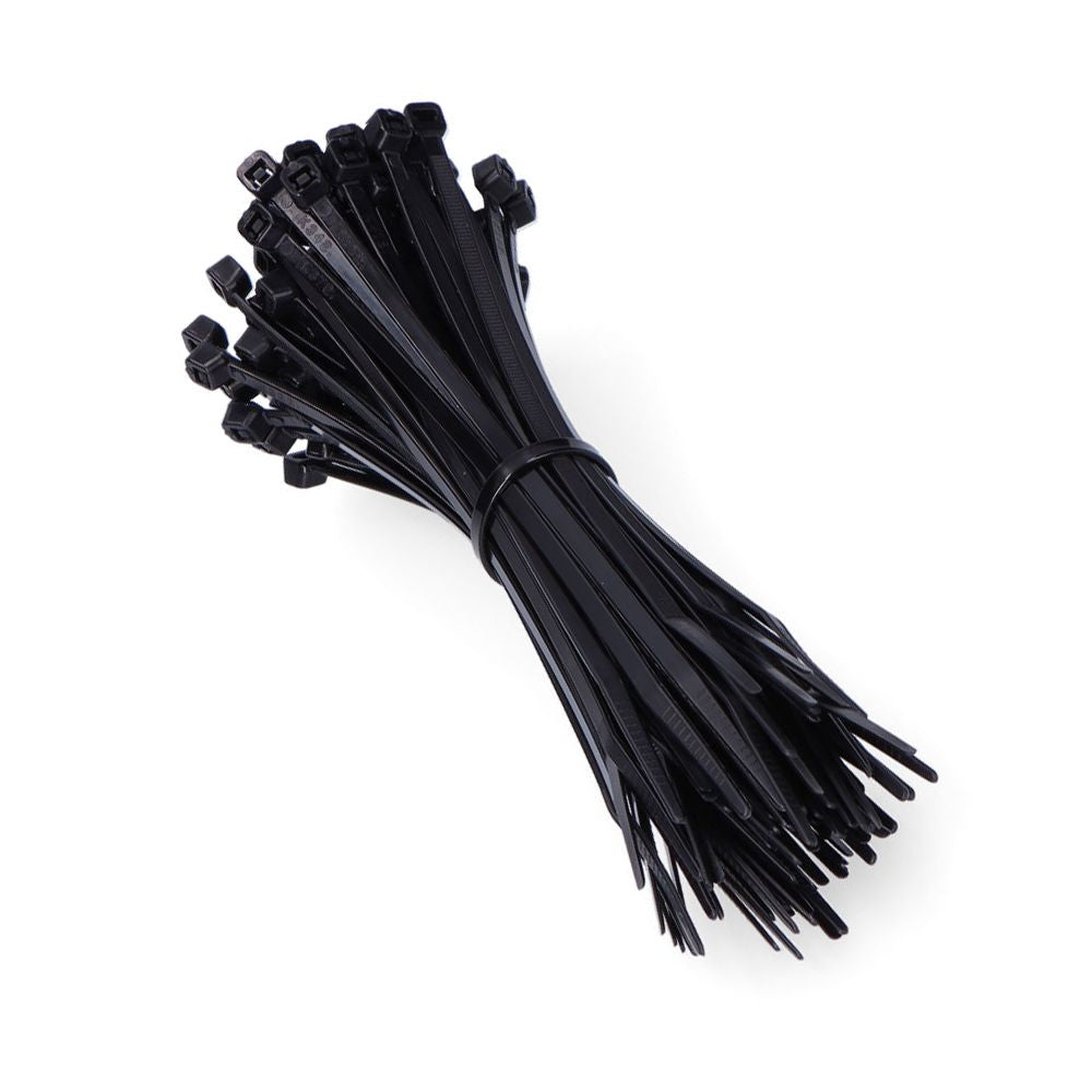 BRIDAS, NYLON, ALTA CALIDAD, NEGRO, 100 x 2,5 mm, BOLSA, 100 uds