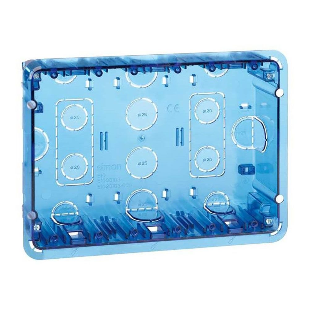 CAJA 500 CIMA PARED EMPOTRAR 3 ELEMENTOS DOBLES