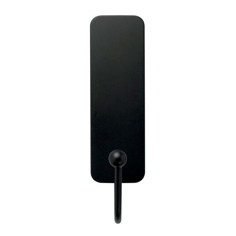 COMMAND GANCHO MEDIANO, NEGRO MATE, 25 x 35 x 95 mm, 1 ud + 2 TIRAS, MÁX 1,3 kg