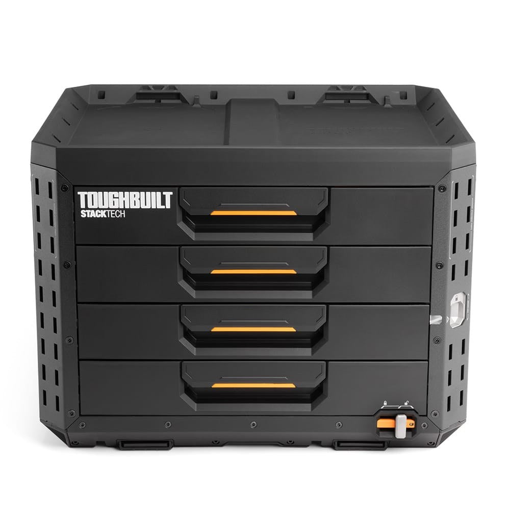 CAJA DE HERRAMIENTAS DE 4 CAJONES CON CIERRE, STACKTECH, 53 x 40,5 x 39,5 cm