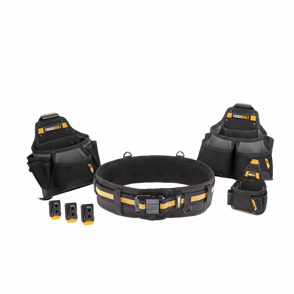 CINTURÓN PORTAHERRAMIENTAS CONSTRUCTOR PRO, SET 4 piezas CLIPTECH
