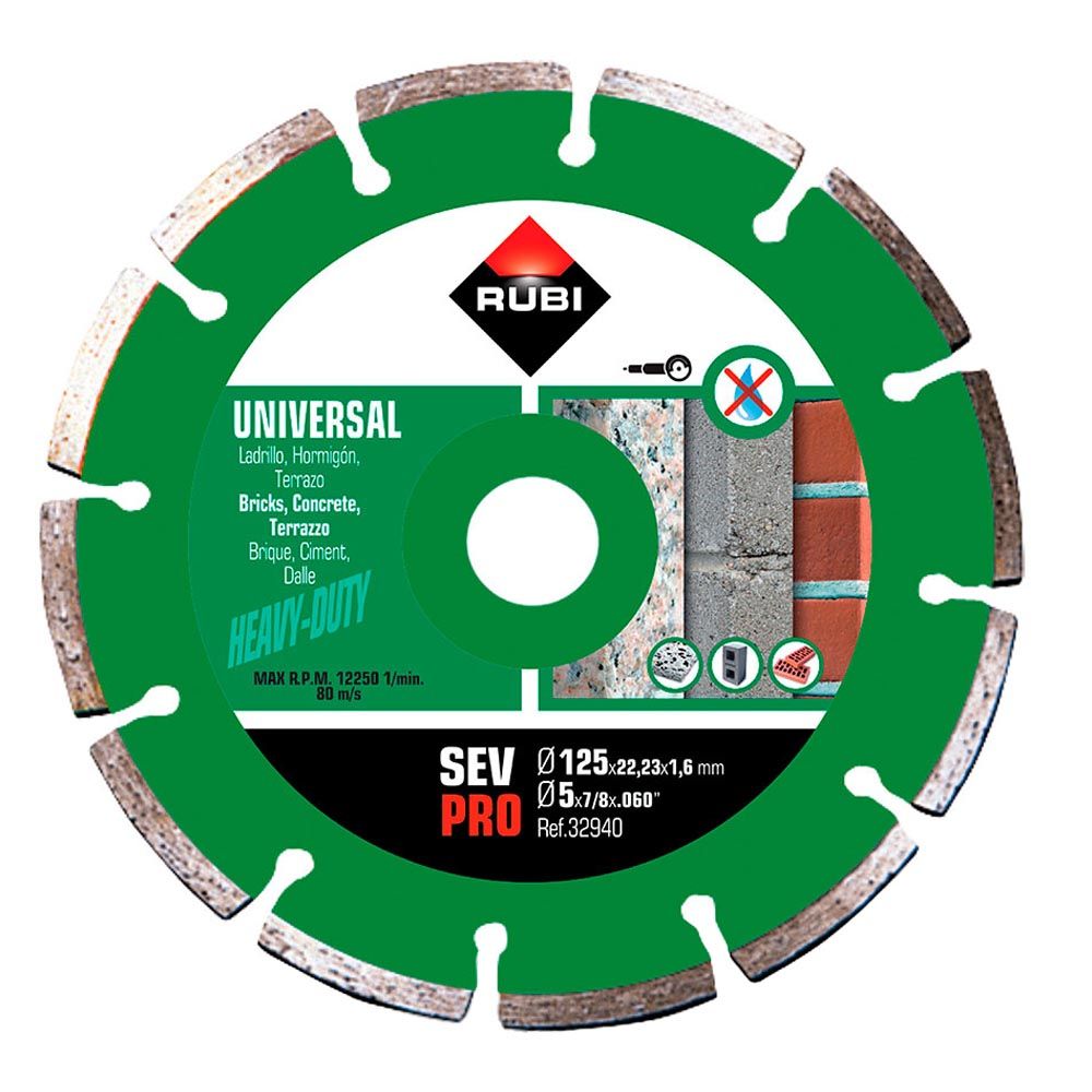 DISCO DIAMANTADO SEV PRO Ø125 x 1,6 x 22,2 mm