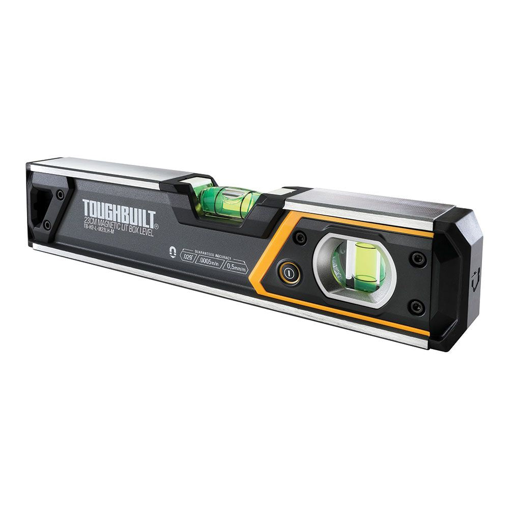 NIVEL MAGNÉTICO TUBULAR, CON BURBUJA ILUMINADA, 23 cm