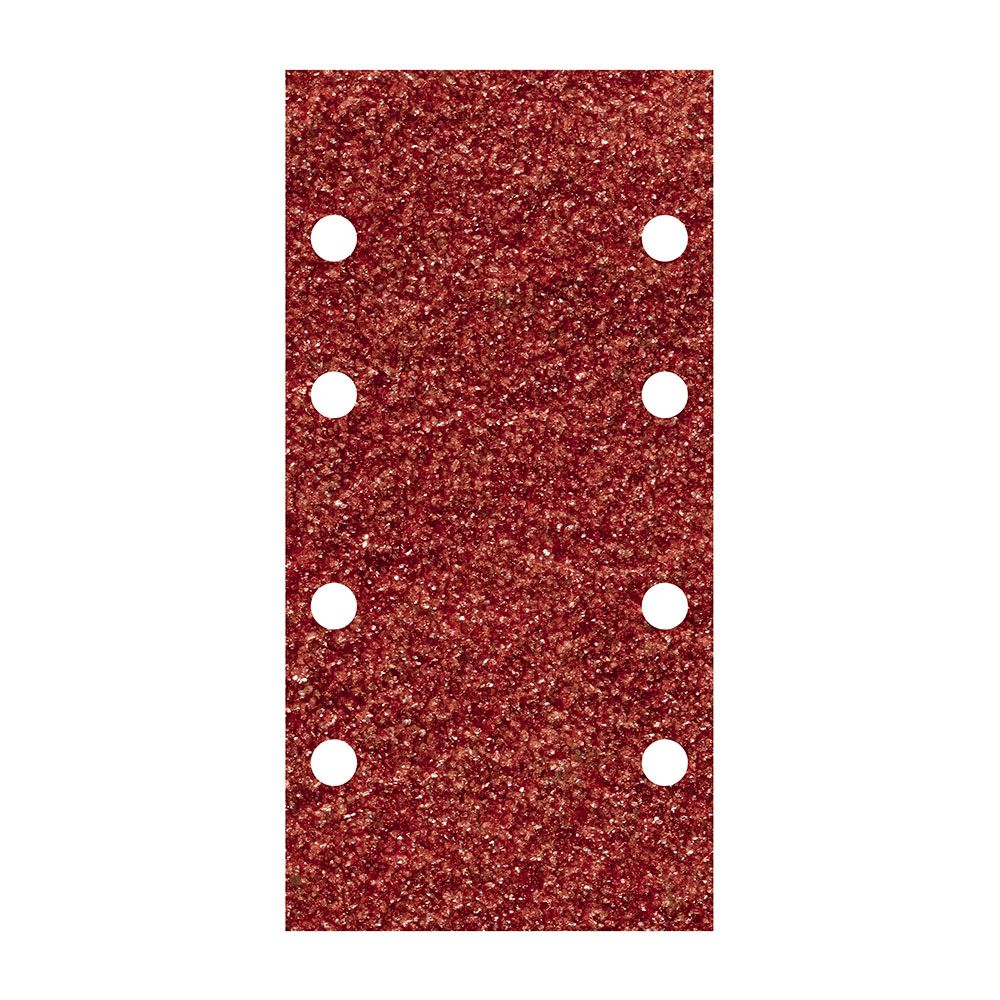HOJAS DE LIJAR ADHESIVAS DE CORINDÓN PERFORADAS, 93 x 185 mm, GRANO 120, 10 uds