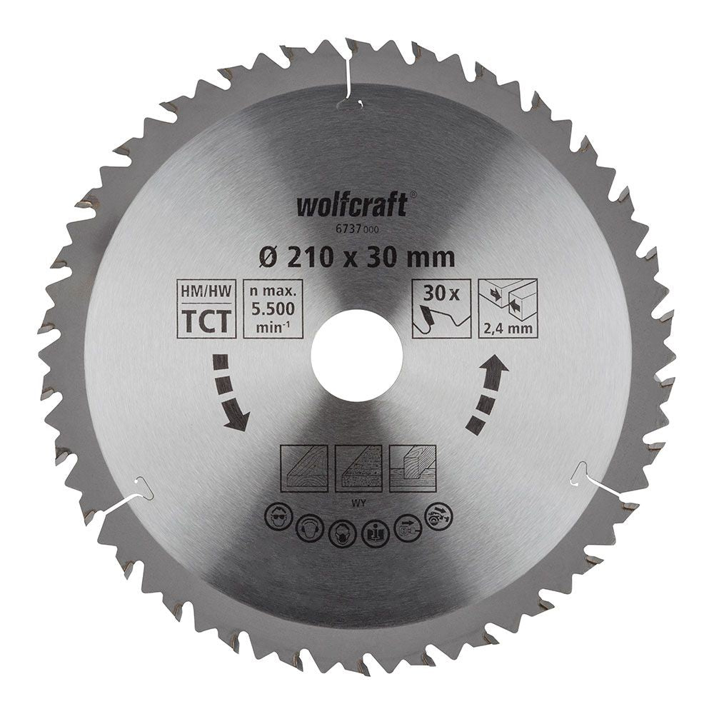 DISCO DE SIERRA CIRCULAR CT, Ø210 mm x 30 DIENTES