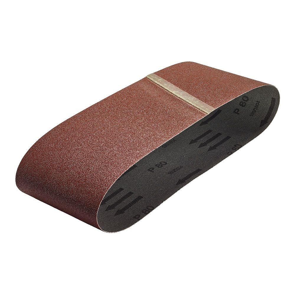 LIJAS DE BANDA, CORINDÓN, 75 x 533 mm, GRANO 80, 3 uds