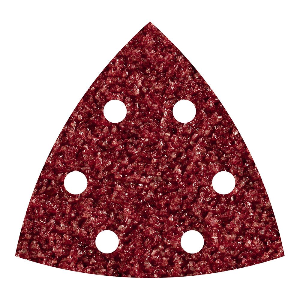 HOJAS ABRASIVAS ADHESIVAS DE CORINDÓN, 95 mm, GRANO 40 DELTA, 5 uds