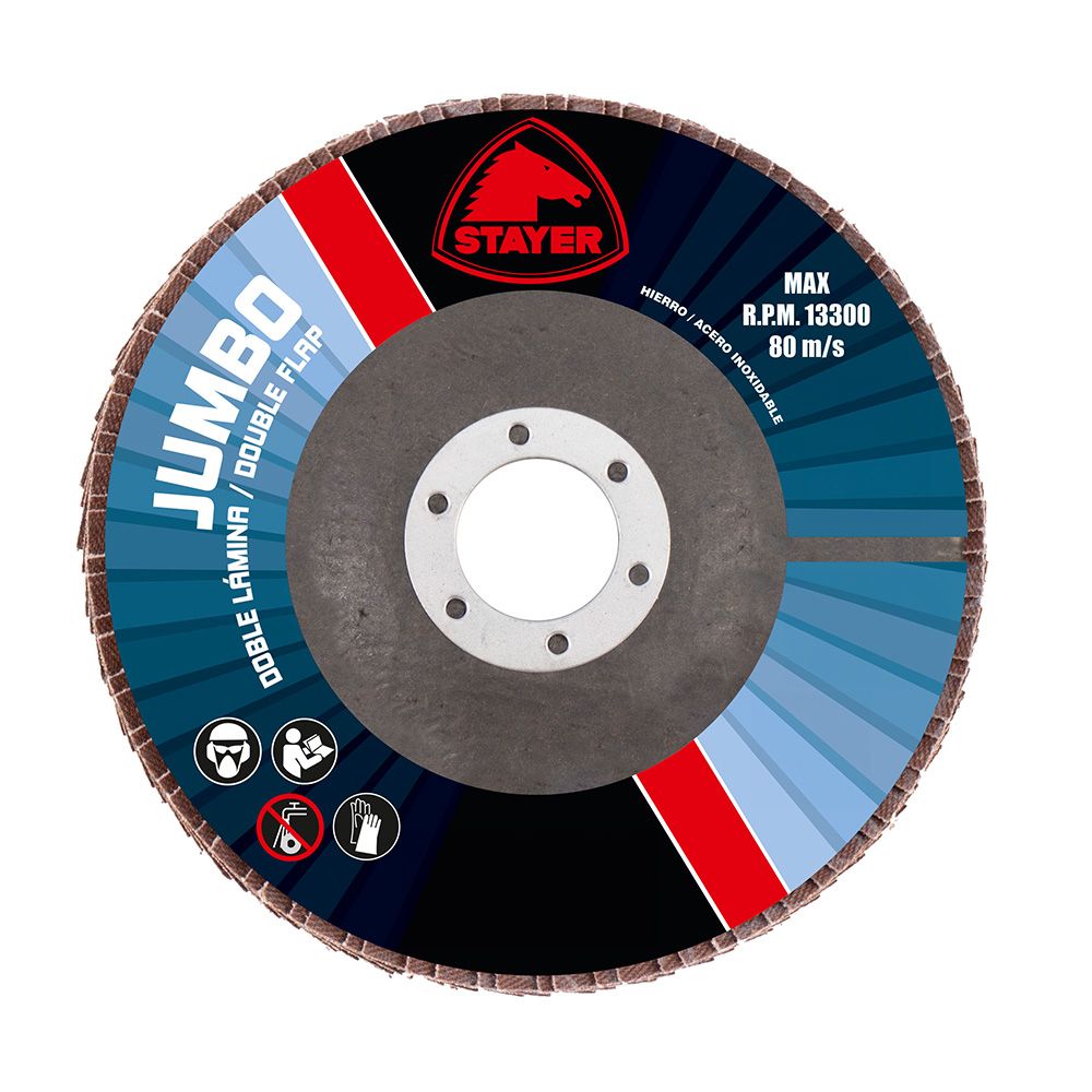 DISCO DOBLE LAMINA PROCER 115 mm GRANO 80