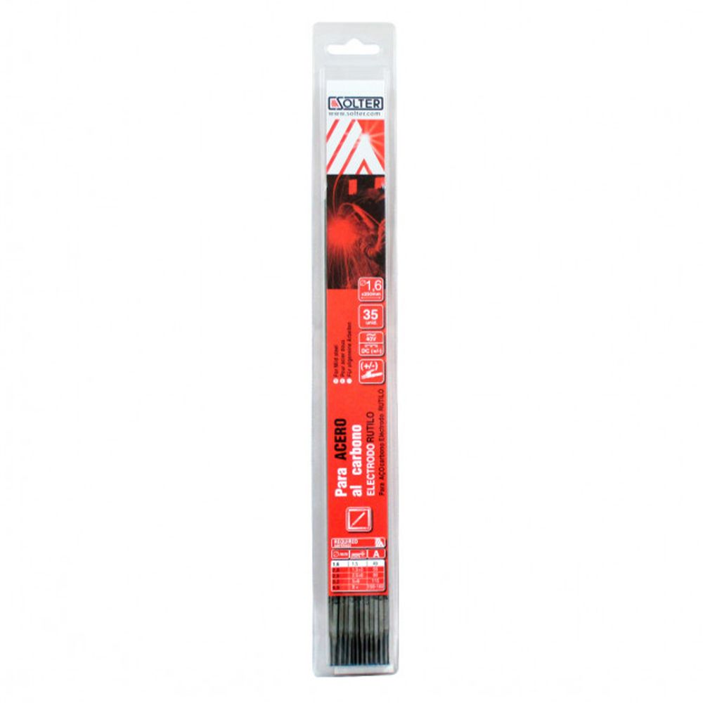 ELECTRODO RUTILO PARA ACERO AL CARBONO Ø2,5 mm, BLISTER 30 uds