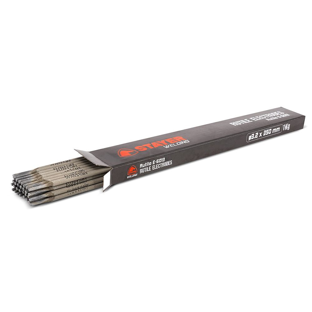 ELECTRODO RUTILO E-6013 Ø3.2 x 350 mm, CAJA 1 kg