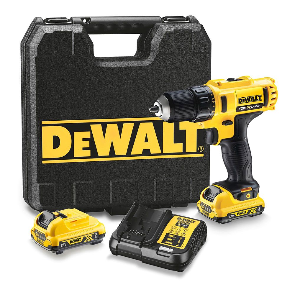 KIT TALADRO ATORNILLADOR XR 10,8V 10 mm CON 2 BATERÍAS 2,0Ah Y CARGADOR