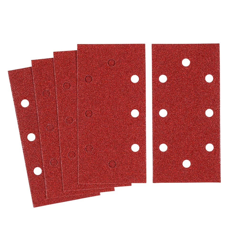 HOJAS DE LIJA PERFORADAS DE AJUSTE RÁPIDO 80 g, 93 x 190 mm, 5 uds