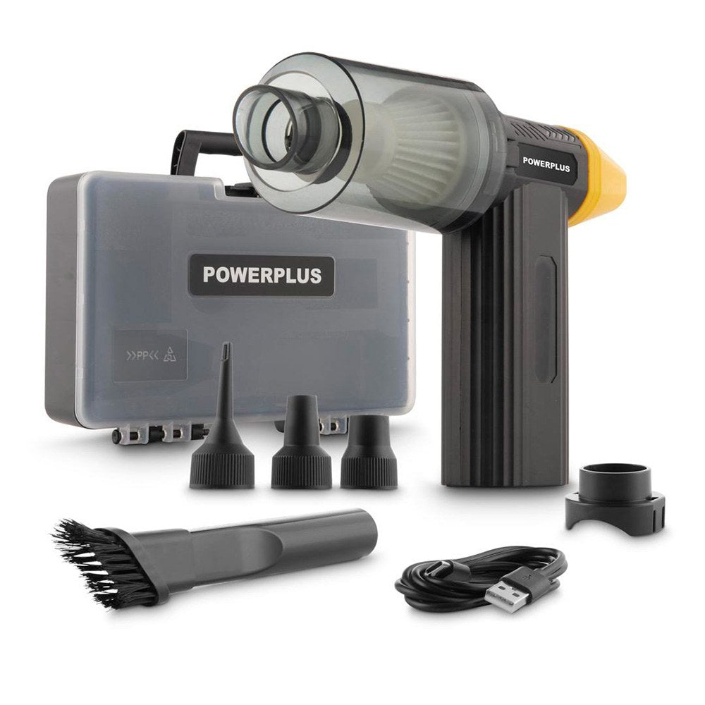 MINI SOPLADOR / ASPIRADOR 8 V CON ACCESORIOS