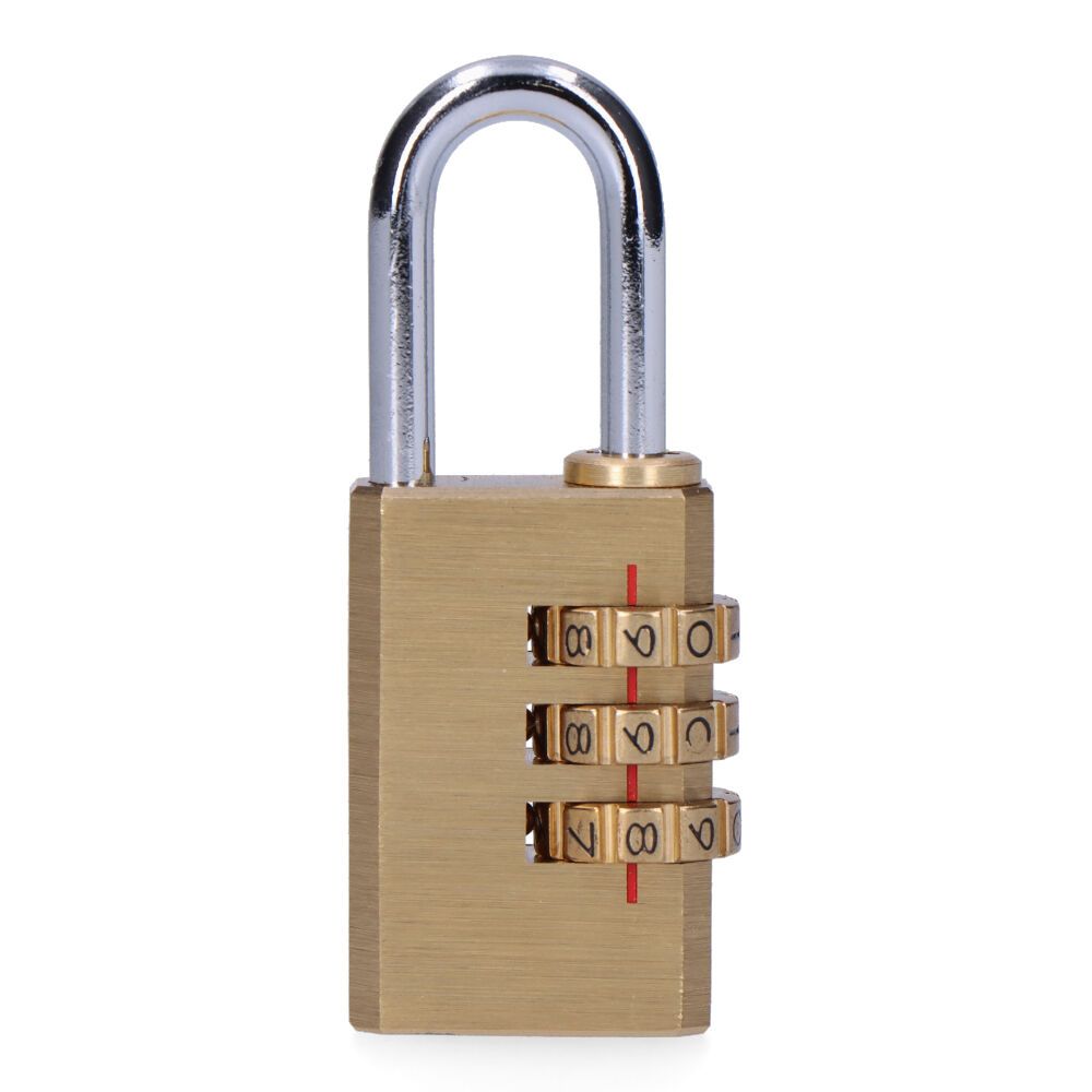 CANDADO DE LATÓN CON COMBINACIÓN 28 mm, BLÍSTER