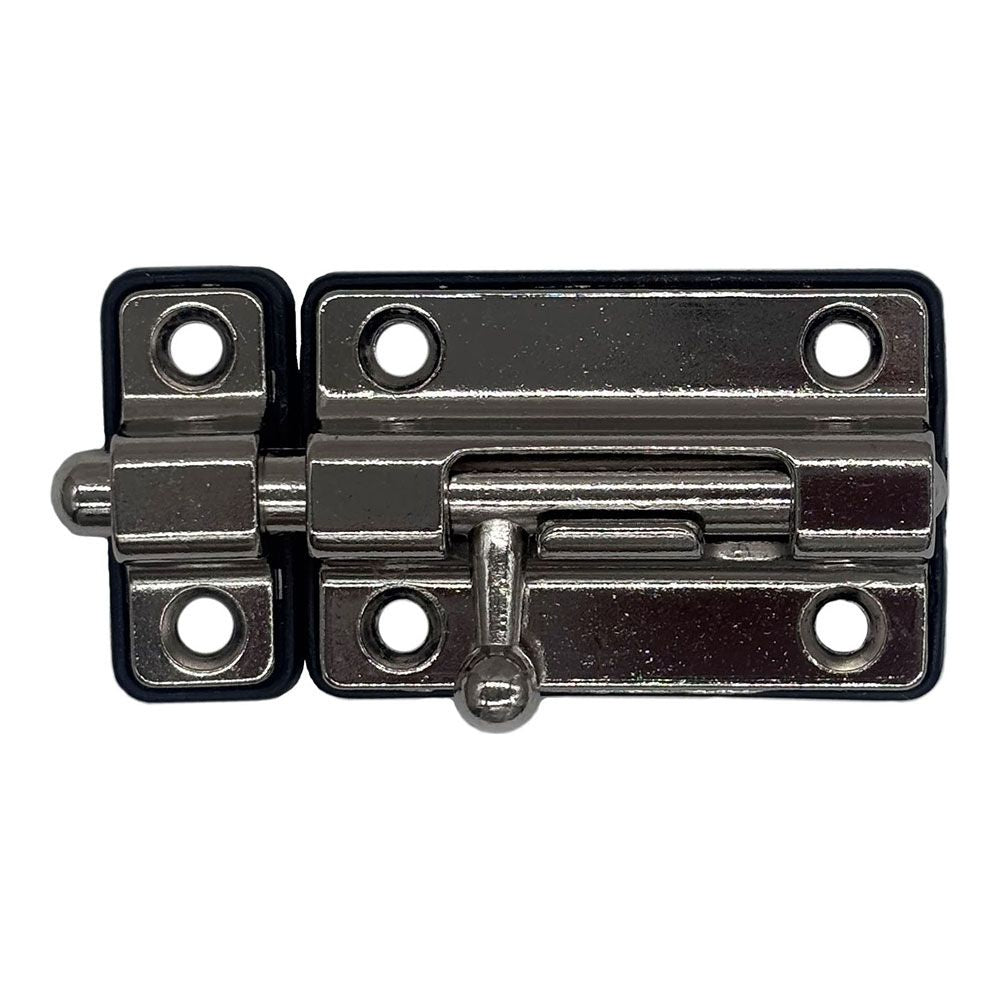 PASADOR CERROJO BASE PLÁSTICA 50 mm CROMO