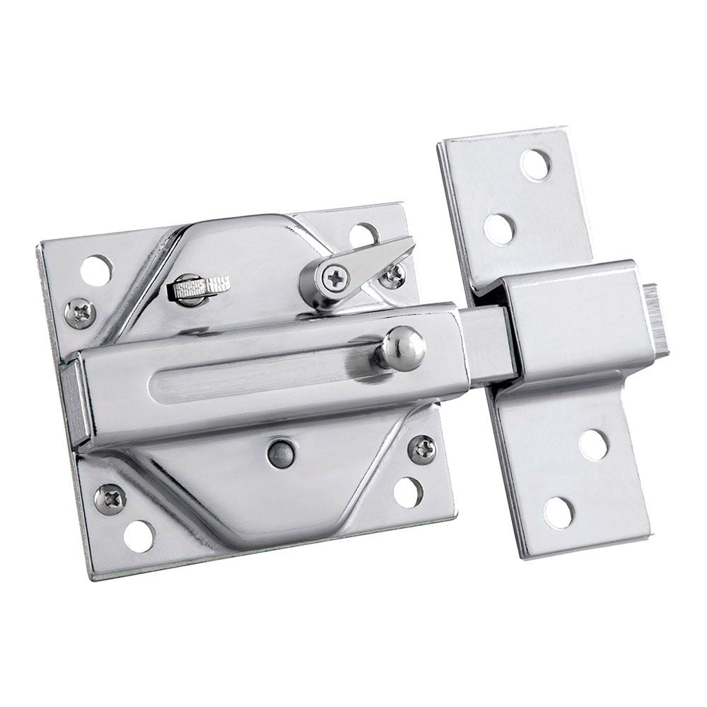 CERROJO, SEGURIDAD, SOBREPONER, MODELO CS88C, DE ACERO CON ACABADO CROMO SATINADO