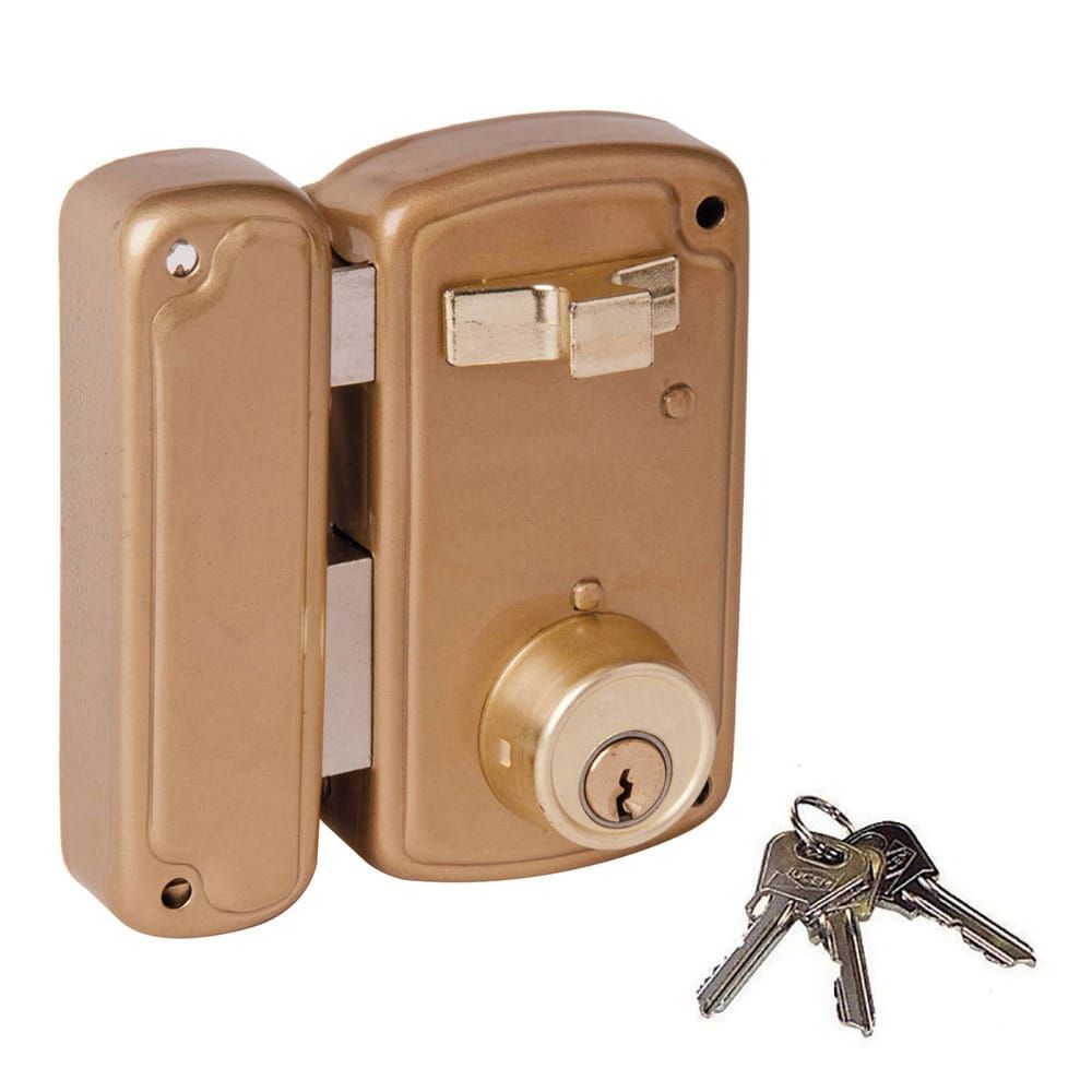 CERRADURA, SOBREPONER, MODELO 4056AHB075I, CON PICAPORTE, PALANCA Y CERRADURA DE 1 PUNTO, MANO IZQUIERDA