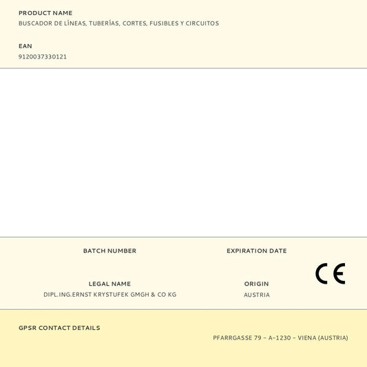 BUSCADOR DE LÍNEAS, TUBERÍAS, CORTES, FUSIBLES Y CIRCUITOS