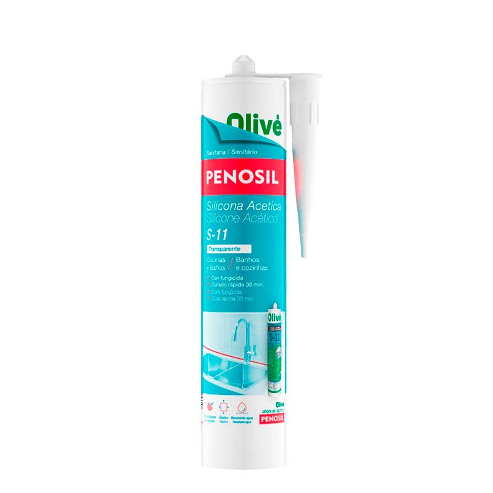 SILICONA ACÉTICA COCINAS Y BAÑOS 311 TRANSPARENTE 280 ml