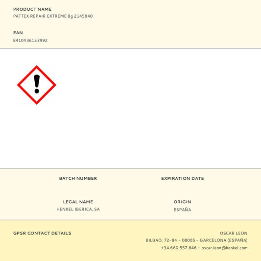 PATTEX REPAIR EXTREME 8g 2145840
