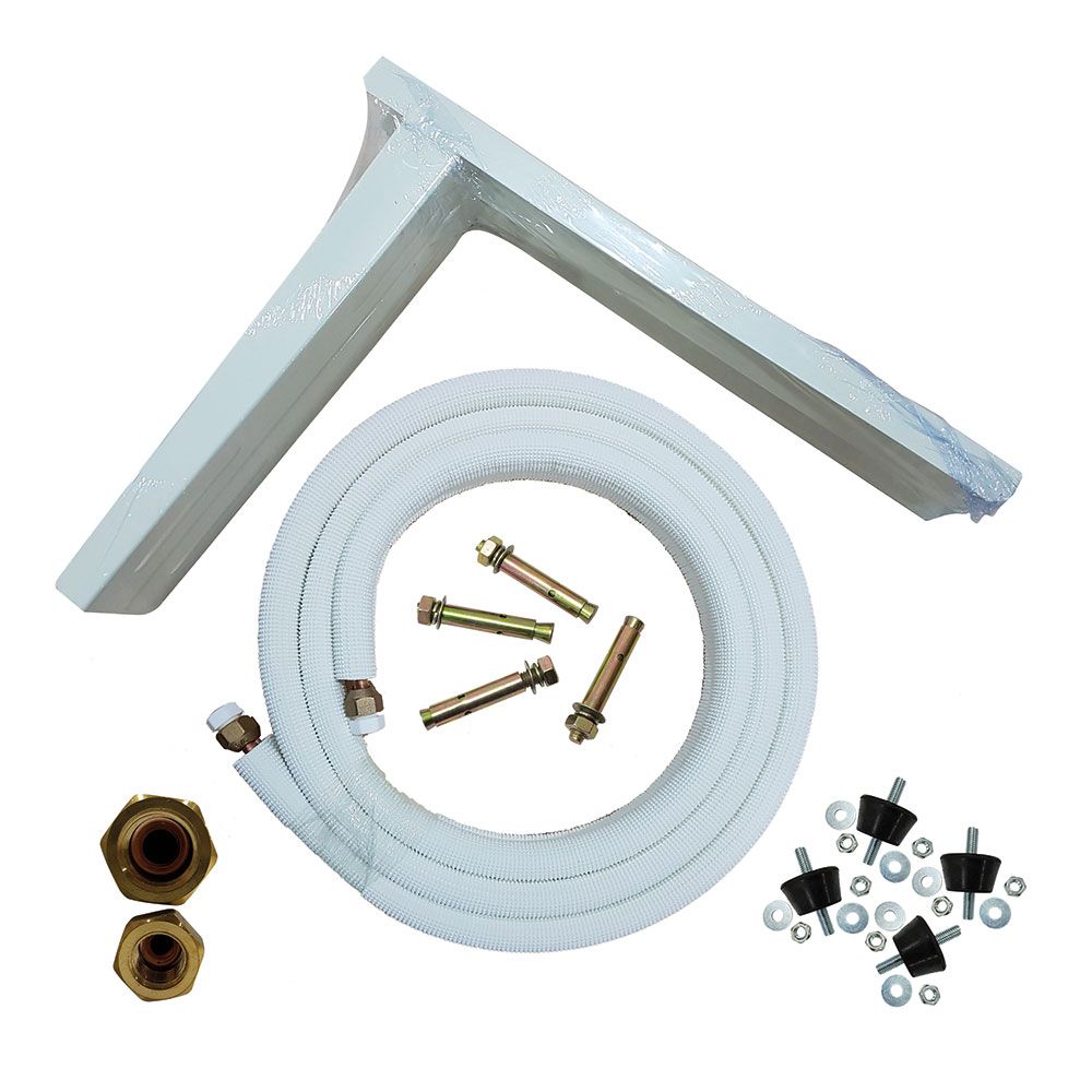 KIT FIJACION A PARED AA, TUBO+ESCUADRAS+SILENTBLOCKS+TORNILLERIA