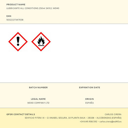 LUBRICANTE ALL CONDITIONS SPECIALIST 250 ml