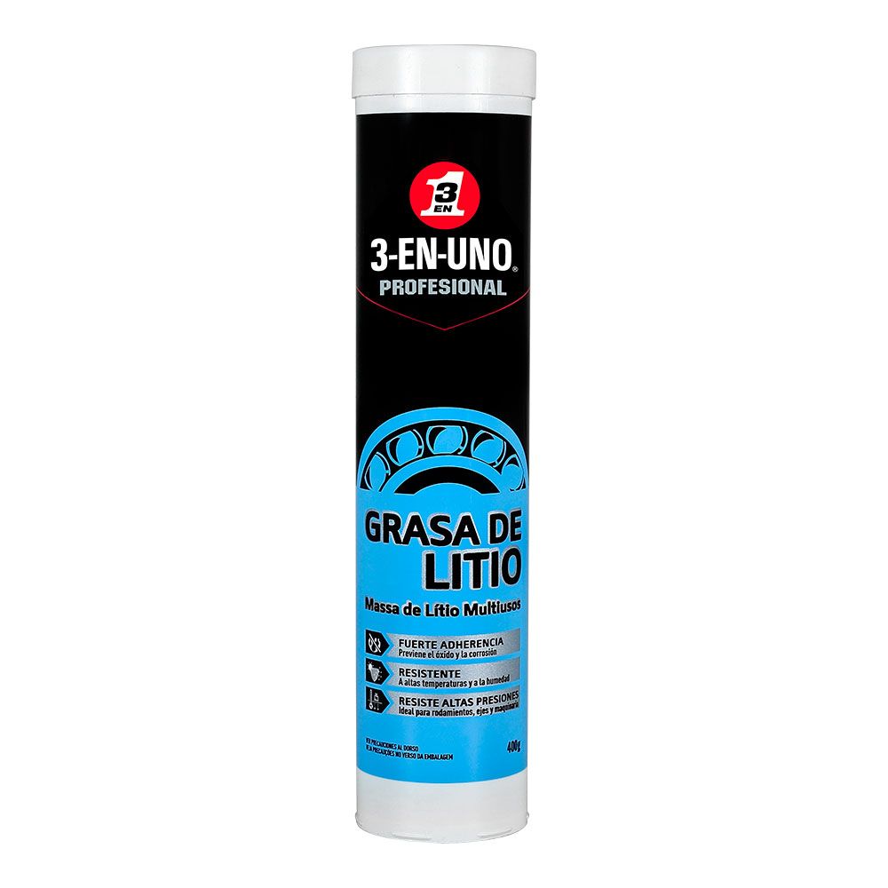 GRASA DE LITIO MULTIUSOS 3 EN 1 TUBO 400 g