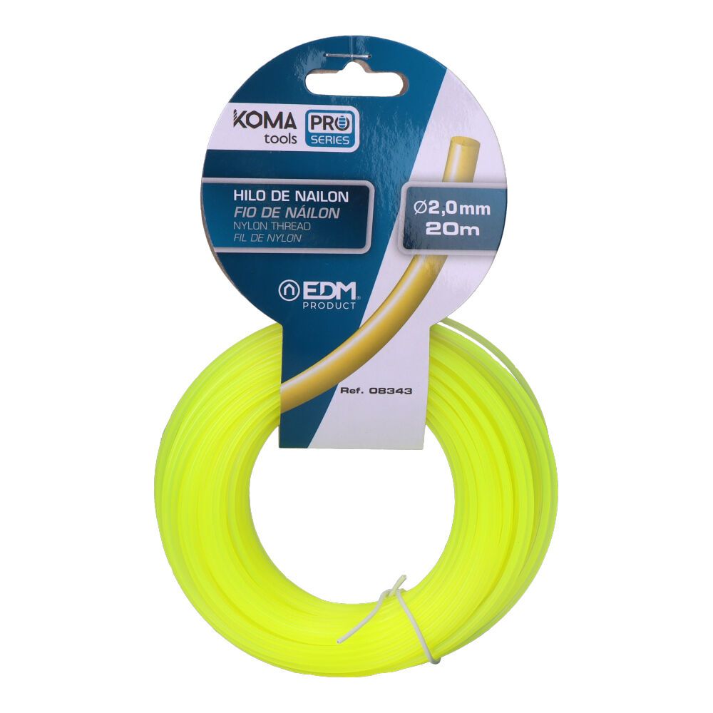 HILO PARA DESBROZADORA DE Ø2 mm 20 m