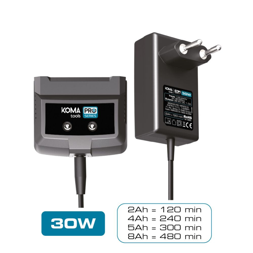 CARGADOR DE BATERÍA 20 V 30 W