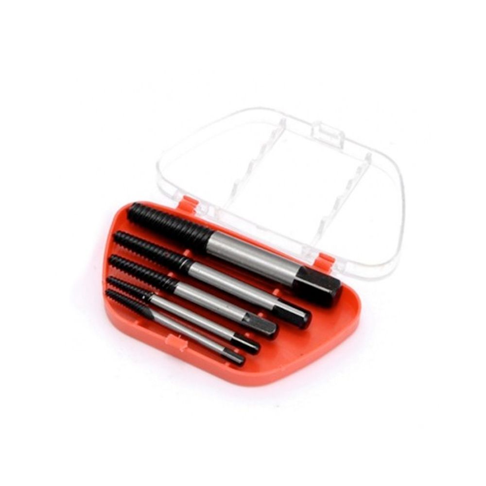 MACHOS DE ROSCA PARA EXTRACCION DE TORNILLOS, JUEGO 5 PIEZAS