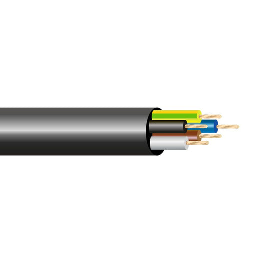 MANGUERA 5x0,75mm 50V NEGRA 100m