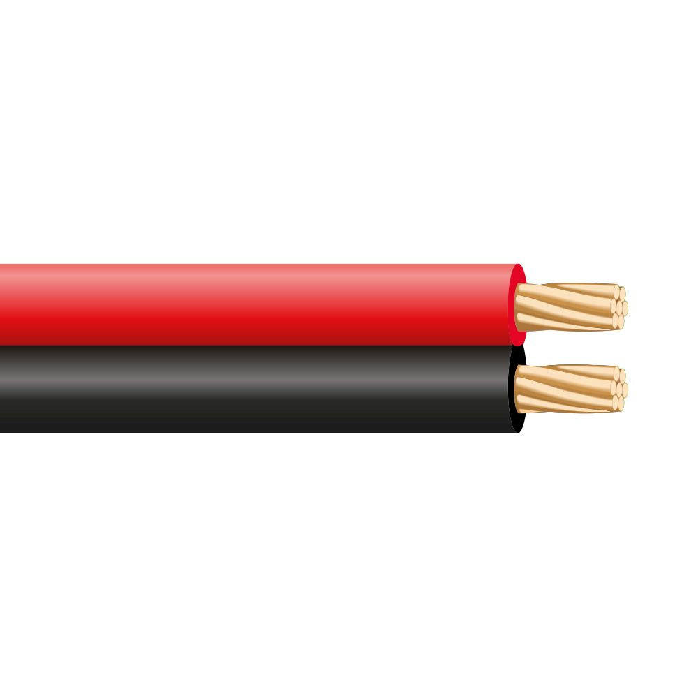 CABLE PARALELO ROJO Y NEGRO AUDIO 2 x 0,50 mm 48V LSHZ 100m