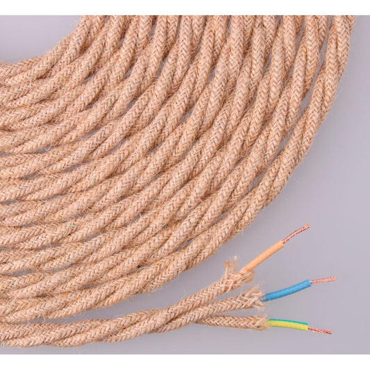 CABLE DE CUERDA DE YUTE TEJIDA Y TRENZADA 3 G 0,75mm 25m EURO/m