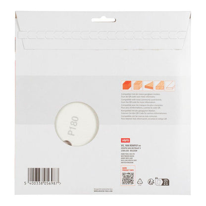 DISCO LIJA CARTÓN YESO Ø225 mm G400, BLISTER 5 uds