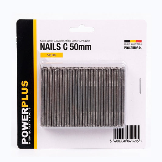 CLAVOS C 50 mm, CORONA 2,8 mm, 500 uds, BLISTER