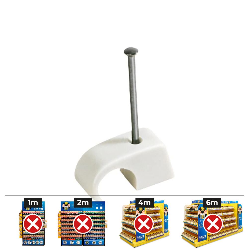 PLASTIGRAP MULTIDIÁMETRO MPLG Ø10 - 14 mm, BLANCO, CAJA 100 uds