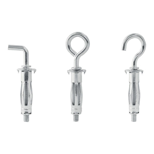 TACO DE EXPANSIÓN METÁLICO Ø11 x 37 TORNILLO Ø5, BLÍSTER 12 uds
