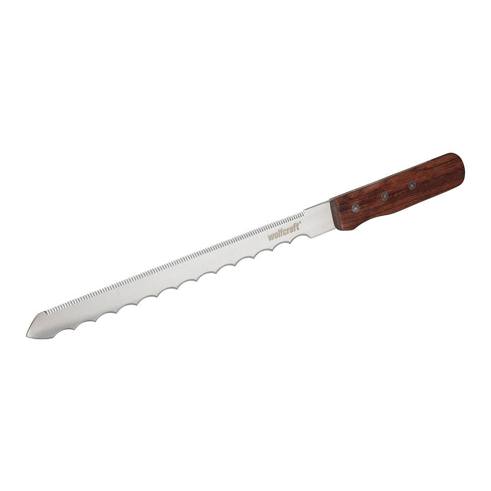 CUCHILLO CON MANGO DE MADERA PARA MATERIALES AISLANTES PROFESIONAL,  275 mm