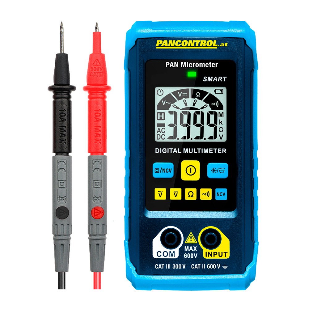 MULTÍMETRO DIGITAL DE BOLSILLO PAN MICROMETER CAT III 300 V