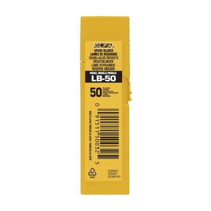 CUCHILLAS TROCEABLES PLATEADAS 18 mm, JUEGO 50 uds