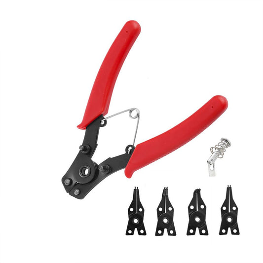 ALICATES ARANDELAS CIRCLIP 4-EN-1, 155 mm