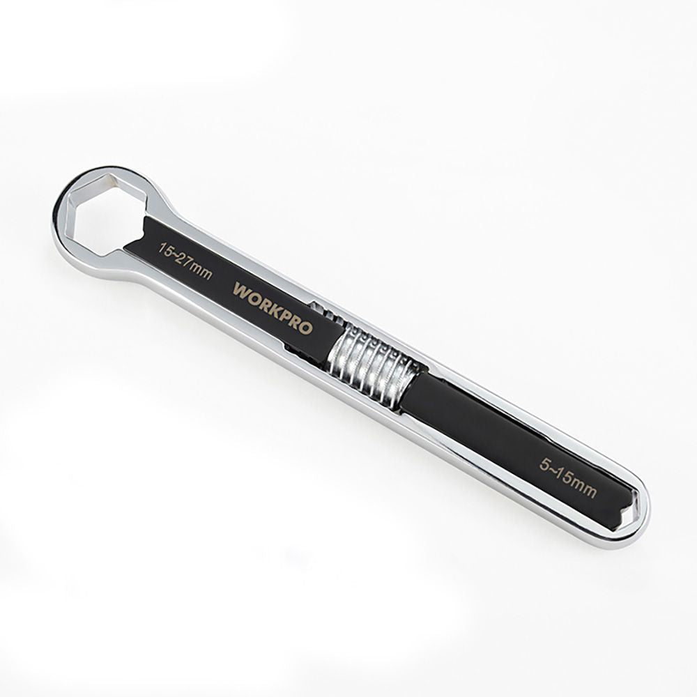 LLAVE AJUSTABLE UNIVERSAL, MÉTRICA Y SAE, 5 - 27 mm